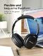 Słuchawki Mpow Słuchawki (ANC), Słuchawki Bluetooth Mpow H10 z ulepszoną technologią Dual Mic ANC, 30 godzin pracy, chip CSR, składany do podróży, pracy, czarny 2