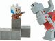 Figurka Mattel Minecraft GNF12 - Minecraft Dungeons Mini Battle Box z akcesoriami Redstone Monster, Valorie i Lava 4