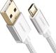 Kabel USB Ugreen Kabel szybkiego ładowania UGREEN Kabel micro USB 2.0 Nylonowe wsporniki do Samsung S7 Samsung Galaxy S6 S5 Edge J3 J5 J7 A3 A5 A7, Huawei P10 Lite P9 Lite, kontroler PS4 (0,5 m, biały) 1