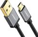 Kabel USB Ugreen Kabel do ładowania UGREEN Kabel micro USB Kabel do ładowania Kabel USB 2.0 Nylonowe wsporniki do Samsung S7 Samsung Galaxy S6 S5 Edge J3 J5 J7 A3 A5 A7, Huawei P10 Lite P9 Lite, kontroler PS4 (1m, czarny) 1
