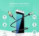 Kabel USB Ugreen Kabel do ładowania UGREEN Kabel micro USB Kabel do ładowania Kabel USB 2.0 Nylonowe wsporniki do Samsung S7 Samsung Galaxy S6 S5 Edge J3 J5 J7 A3 A5 A7, Huawei P10 Lite P9 Lite, kontroler PS4 (1m, czarny) 3