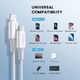 Kabel USB Ugreen Kabel ładowania UGREEN z USB C na Lightning Kabel Lightning typu C z certyfikatem MFi obsługuje zasilanie zgodne z iPhone SE, iPhone 11 Pro Max, XR, XS Max, X, 8, 8 Plus, AirPods Pro (biały, 1M) 7