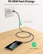 Kabel USB Ugreen Kabel UGREEN USB C do Lightning Złącze kątowe 90 stopni Certyfikat MFi Zasilanie Kabel USBC Lightning kompatybilny z iPhone SE 2020, 11 Pro, iPhone 11, iPhone XS, XR, Phone 8, Airpods Pro (2M) 6
