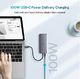 Stacja/replikator Ugreen UGREEN USB C Hub Stacja dokująca 9 w 1 USB C wyposażona w 2 wyjścia wideo Adapter 4K HDMI i VGA, Gigabit Ethernet, koncentrator USB 3.0, zasilanie 100 W, czytnik kart SD TF 4