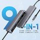 Stacja/replikator Ugreen UGREEN USB C Hub Stacja dokująca 9 w 1 USB C wyposażona w 2 wyjścia wideo Adapter 4K HDMI i VGA, Gigabit Ethernet, koncentrator USB 3.0, zasilanie 100 W, czytnik kart SD TF 5