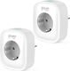 Gosund Gosund WLAN Inteligentne gniazdo 2-pak, gniazda Alexa Wtyczki Smart Home 16 A mierzy zużycie energii Funkcja timera Zdalne sterowanie Wymagana wtyczka Wi-Fi bez koncentratora Praca z Alexa Google Home, tylko 2,4 GHz 1