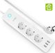 Gosund Inteligentna Listwa Gosund WLAN z USB, niezależnym przełącznikiem, wieloma gniazdami z kontrolą głosową Alexa i Google Home, pomiar zużycia energii, minutnik i kontrola aplikacji, 5 stóp, WIFI tylko 2,4 GHz 1