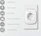 TECKIN Inteligentne gniazdo TECKIN WLAN, zestaw 4 gniazd Alexa, gniazda Smart Home mierzą zużycie energii, mogą być obsługiwane zdalnie, współpracuje z Google Home, TYLKO w sieci 2,4 GHz 1