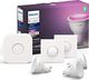 Philips Philips Hue White Color Ambiance GU10 LED 3-startowy zestaw, ściemnialny, 16 milionów kolorów, sterowany za pomocą aplikacji, kompatybilny z Amazon Alexa (Echo, Echo Dot) 1