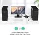Przełącznik Ugreen Przełącznik KVM UGREEN 4-portowy przełącznik VGA KVM VGA Box 4 wejścia 1 wyjście na 4 komputery 1 monitor, mysz, drukarka, klawiatura i przycisk ręczny czarny 5