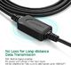 Ugreen Kabel drukarki UGREEN Kabel połączeniowy drukarki Kabel aktywnego skanera Kabel USB A / B Wtyk USB 2.0 A do wtyku B Obsługiwane dla HP, Canon, Lexmark, Epson, Dell / pozłacane styki (15 m) 1