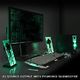 Głośniki komputerowe GOgroove System Głośników GOgroove 2.1 do PC PC z systemem Głośników biurkowych z efektem LED z subwooferem i niebieskimi podświetleniami LED, idealny do gier stereo na komputerze, PC, notebooku 2