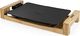 Grill elektryczny Princess Grill stołowy Princess w bambusowym designie - grill stołowy / grill teppanyaki - z płaską aluminiową płytą grillową odlewaną ciśnieniowo (33 x 25 cm) i 4 drewnianymi szpatułkami, 1600 watów, 103010 2