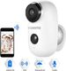 Kamera IP Yeskamo Kamera dozorowa YESKAMO z ACCU, bezprzewodową kamerą WiFi 1080P wodoodporna inteligentna kamera IP WLAN, czujnik ruchu, system nadzoru noktowizyjnego Dwukierunkowa kamera audio do wewnątrz i 1