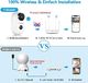 Kamera IP Yeskamo Kamera dozorowa YESKAMO z ACCU, bezprzewodową kamerą WiFi 1080P wodoodporna inteligentna kamera IP WLAN, czujnik ruchu, system nadzoru noktowizyjnego Dwukierunkowa kamera audio do wewnątrz i 6