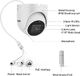 Kamera IP H. VIEW Kamera kopułkowa H.VIEW POE 5 MP Kamera IP 1944P Kamera HD 2,8 mm z mikrofonem do wykrywania ruchu / w pomieszczeniach IP67 ONVIF dzień / IR Night Vision Detekcja ruchu 3