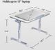 Avantree Avantree Neetto przenośna taca na łóżko, regulowana wysokość stolik na laptopa taca łóżko śniadanie biurko na notebooka stojące biurko, składany stolik na laptopa na sofę 6