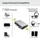 Adapter AV Avantree Avantree DAC02 konwerter DAC DA konwerter cyfrowo-analogowy konwerter audio, adapter SPDIF Toslink z kablem optycznym, regulacja głośności, optyczne wejście koncentryczne telewizora, głośnik słuchawkowy 3,5 mm AUX RCA wyjście L / R 4