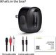 Adapter AV Avantree Avantree aptX Low Latency odbiornik Bluetooth do stereo z wtyczką, adapter bezprzewodowego odbiornika audio z kablem 3,5 mm aux cinch do strumieniowego przesyłania muzyki, system dźwiękowy HiFi - Roxa Plus 6