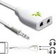 Avantree Avantree 2-drożny rozdzielacz słuchawkowy 3,5 mm, adapter audio Aux Y z podwójną wtyczką słuchawek, podwójny kabel rozdzielacza zestawu słuchawkowego do telefonów komórkowych iPhone smartfon tablet PC MP3 z gniazdem 3,5 - TR302 biały 1