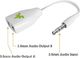 Avantree Avantree 2-drożny rozdzielacz słuchawkowy 3,5 mm, adapter audio Aux Y z podwójną wtyczką słuchawek, podwójny kabel rozdzielacza zestawu słuchawkowego do telefonów komórkowych iPhone smartfon tablet PC MP3 z gniazdem 3,5 - TR302 biały 4