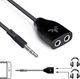 Adapter AV Avantree Avantree TR302 podwójny rozdzielacz słuchawkowy, adapter audio stereo AUX 3,5 mm gniazdo słuchawkowe, kompatybilny z iPhone, iPad, iPod, Samsung, smartfonami, odtwarzaczami MP3, czarny 1