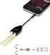 Adapter AV Avantree Avantree TR302 podwójny rozdzielacz słuchawkowy, adapter audio stereo AUX 3,5 mm gniazdo słuchawkowe, kompatybilny z iPhone, iPad, iPod, Samsung, smartfonami, odtwarzaczami MP3, czarny 2