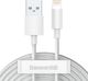 Kabel USB Baseus 2x USB-A - Lightning 1.5 m Biały (6953156230316) 1