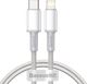 Kabel USB Baseus USB-C - Lightning 1 m Biały (6953156231924) 1