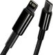 Kabel USB Baseus USB-C - Lightning 1 m Czarny (6953156232037) 3