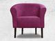 Galeriatrend Fotel klubowy Monaco Mikrowelur Fioletowy Salon Dom 1