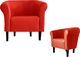 Galeriatrend Fotel klubowy Monaco 2 klub salon pub dom Czerwony 2