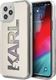 Karl Lagerfeld Etui Karl Lagerfeld Logo Glitter Hardcase do iPhone 12 / 12 Pro srebrne 1