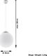 Lampa wisząca Lumes Szklana lampa wisząca LED E823-Ugi 3