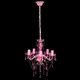 Lampa wisząca Lumes Różowy żyrandol z kryształkami do salonu - E960-Lovet 3