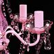 Lampa wisząca Lumes Różowy żyrandol z kryształkami do salonu - E960-Lovet 6