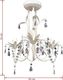 Lampa wisząca Lumes Biały szykowny żyrandol z kryształami - E970-Kings (E11199vidaxl_240686) - 11199 4