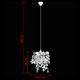Lampa wisząca Lumes Srebrna lampa wisząca w kształcie liści - E989-Lesoti 8