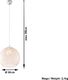 Lampa wisząca Lumes Nowoczesna okrągła lampa wisząca E830-Bals - szampański 4