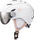 Meteor Kask narciarski z szybą HOLO biały Meteor Rozmiar 61-63 1