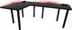 Biurko Daming Model 3 Czarne 202 cmx136 cm x 2,8 cm z prostokątnym przepustem na kable 1