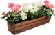 Tin Tours Skrzynka drewniana na kwiaty i zioła BRĄZOWA 70x18x15h cm 1