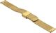 Bisset Bransoleta stalowa do zegarka 16 mm Bisset BM-105/16 Gold Mat uniwersalny 2