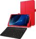 4kom.pl Etui stojak do Samsunga Galaxy Tab A 10.1'' czerwone + klawiatura uniwersalny 1