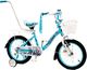 Vivo Rower dziecięcy FLOWER 16 błękitno-biały 1