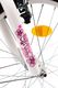 Vivo Rower dziecięcy FLOWER 20" biało-różowy 2