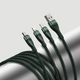 Kabel USB Baseus USB-A - USB-C, microUSB, Lightning 1.2 m Zielony (107700) 10