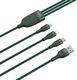 Kabel USB Baseus USB-A - USB-C, microUSB, Lightning 1.2 m Zielony (107700) 3