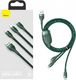Kabel USB Baseus USB-A - USB-C, microUSB, Lightning 1.2 m Zielony (107700) 8