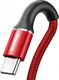 Kabel USB Baseus Kabel USB-C z podświetleniem LED Baseus Halo do Huawei SuperCharge, 5A, 0,5m, 40W (czerwony) 2